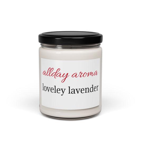 allday aroma lovely lavender scented candle